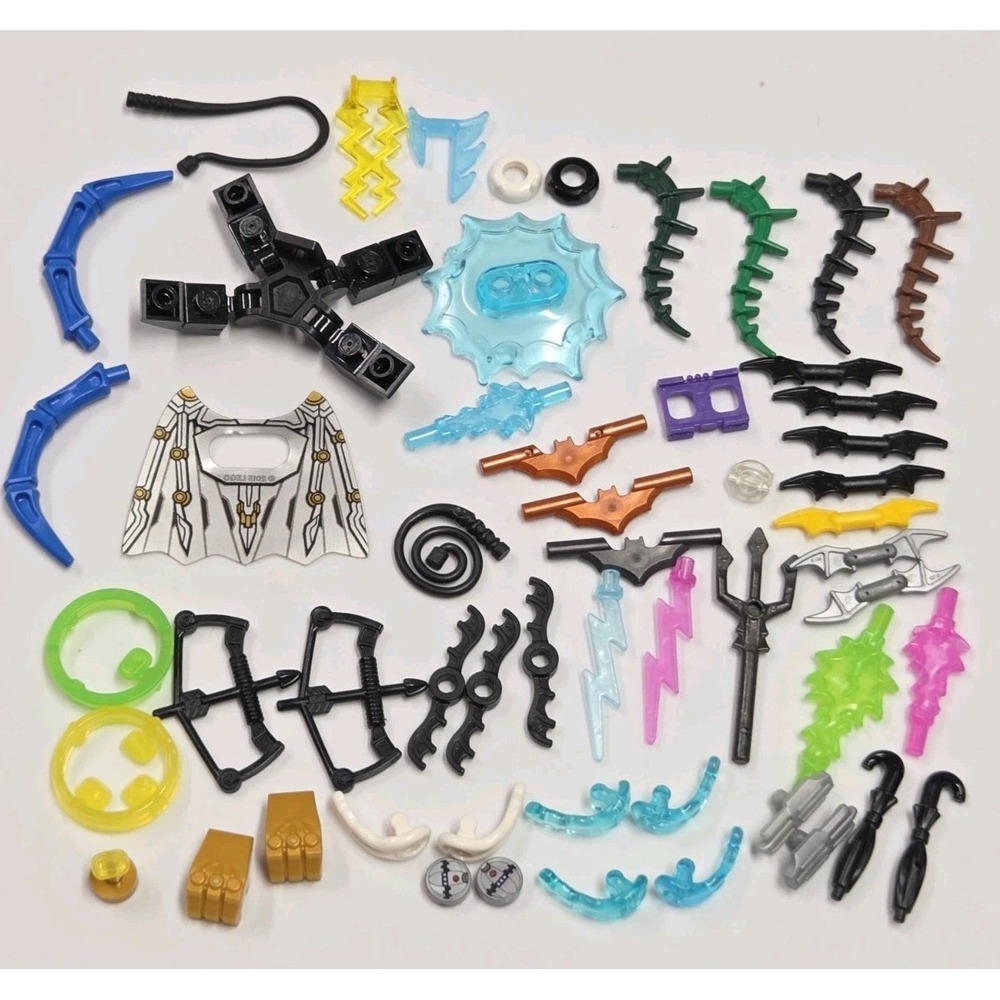 LEGO Super Heroes Minifigure Accessories Lot Batman Spider-Man Avengers Genuine